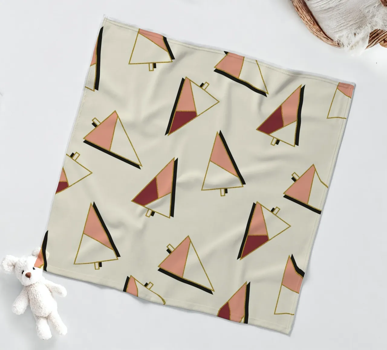 Xmas Trees Pattern coperta in pile da DesigndN Christmassy