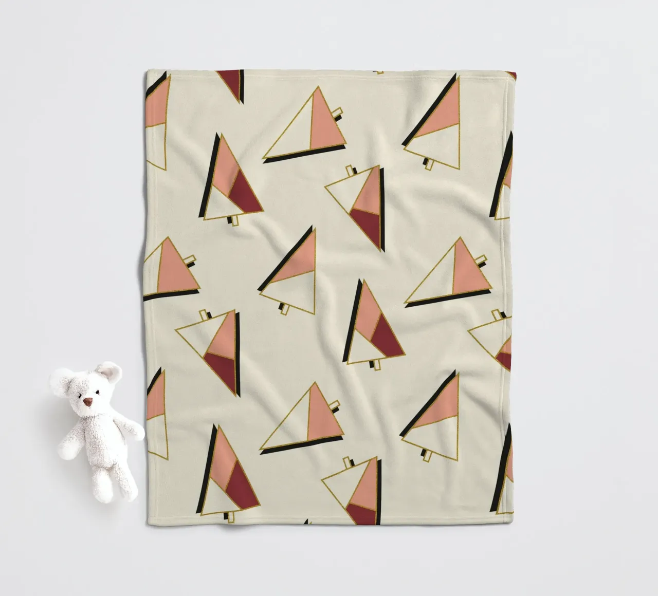 Xmas Trees Pattern coperta in pile da DesigndN Christmassy