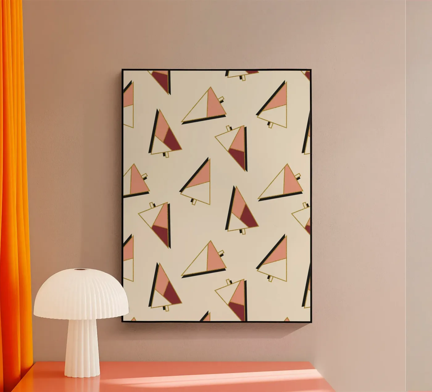 Xmas Trees Pattern plexiglas de DesigndN Christmassy