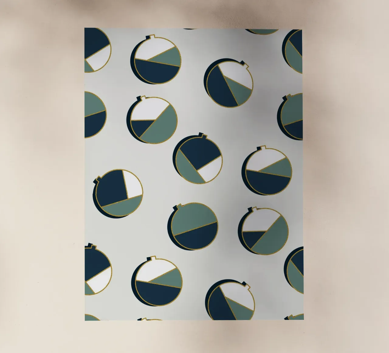 Xmas Balls Pattern pellicola backlit da DesigndN Christmassy