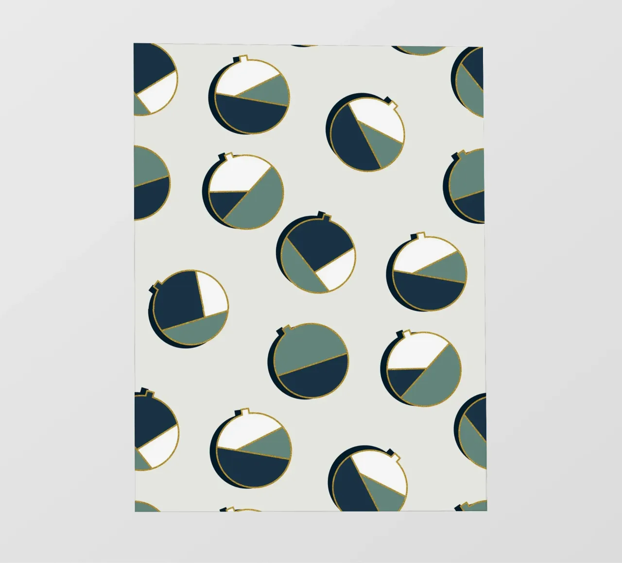 Xmas Balls Pattern telo in pvc da DesigndN Christmassy