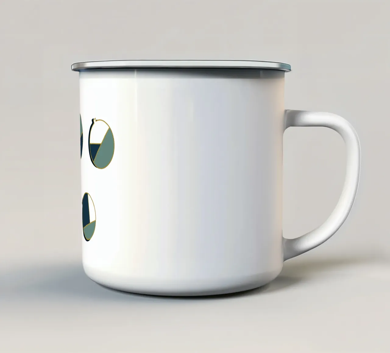 Xmas Balls Pattern tazza in smalto da DesigndN Christmassy