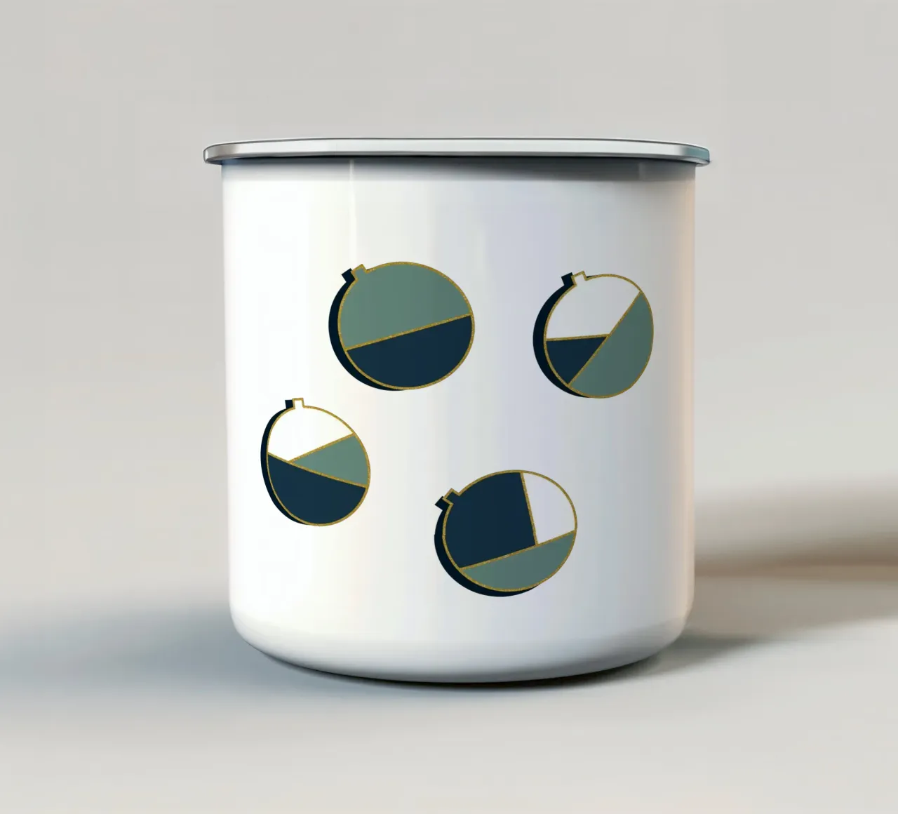 Xmas Balls Pattern tazza in smalto da DesigndN Christmassy