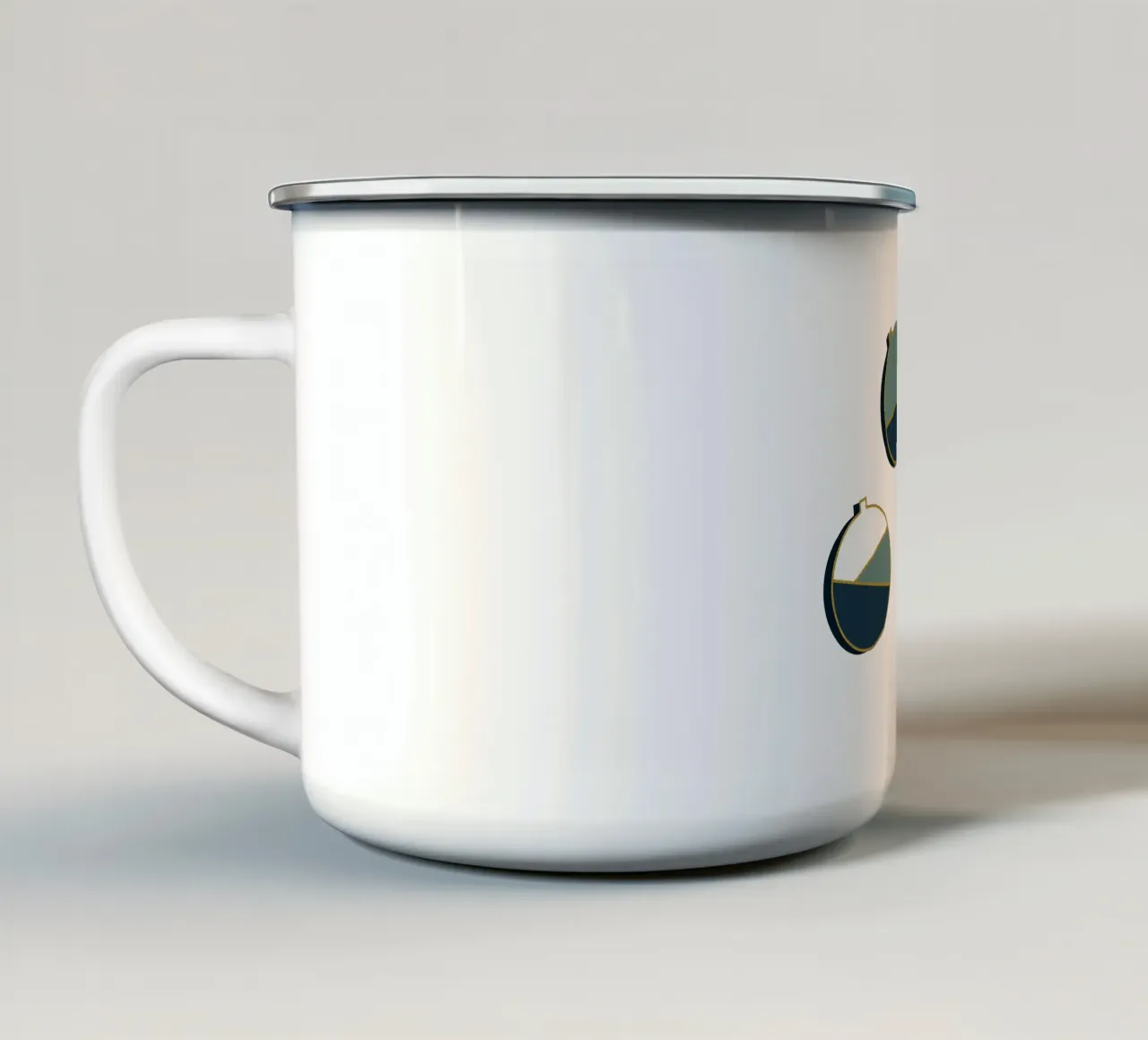 Xmas Balls Pattern tazza in smalto da DesigndN Christmassy