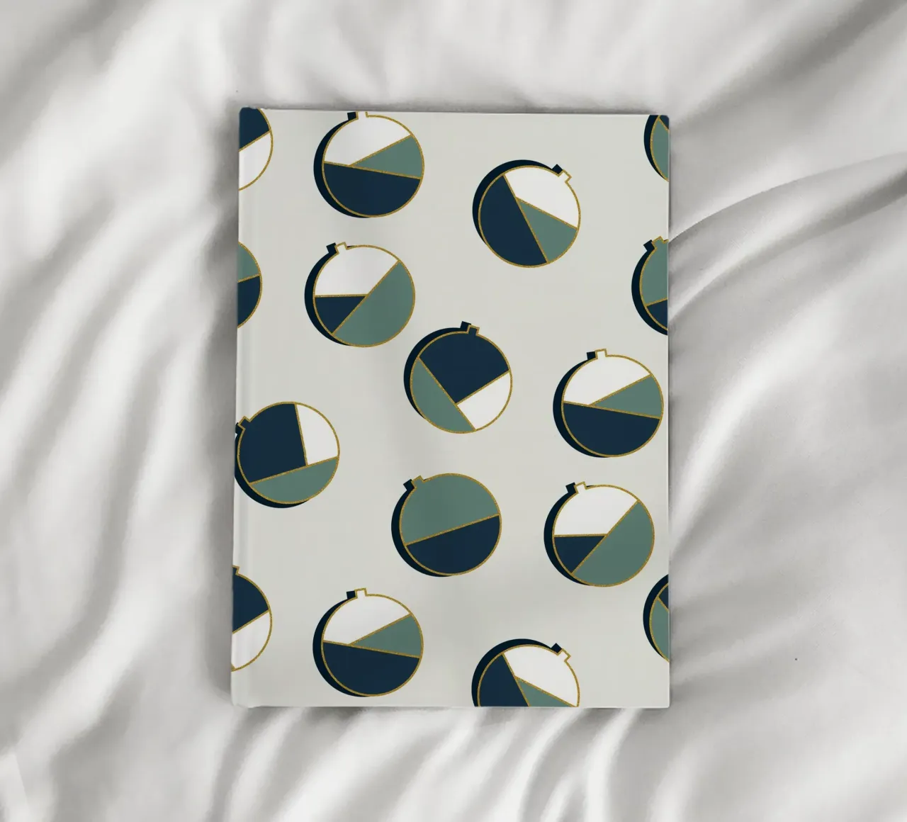 Xmas Balls Pattern notebook by DesigndN Christmassy