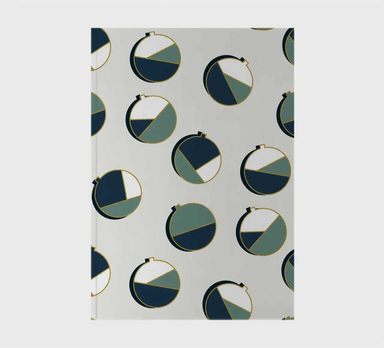 Xmas Balls Pattern notebook by DesigndN Christmassy