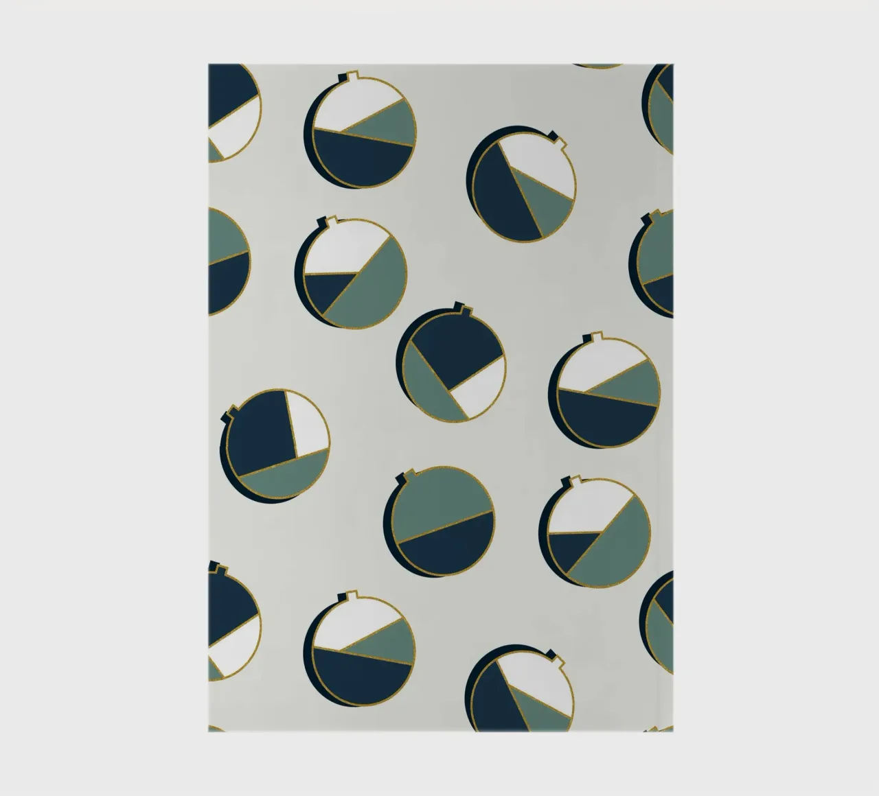 Xmas Balls Pattern notebook by DesigndN Christmassy