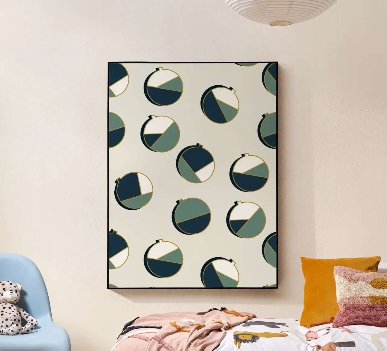 Xmas Balls Pattern plexiglass da DesigndN Christmassy