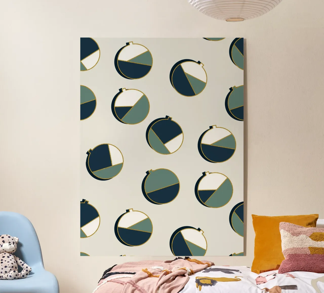 Xmas Balls Pattern plexiglass da DesigndN Christmassy