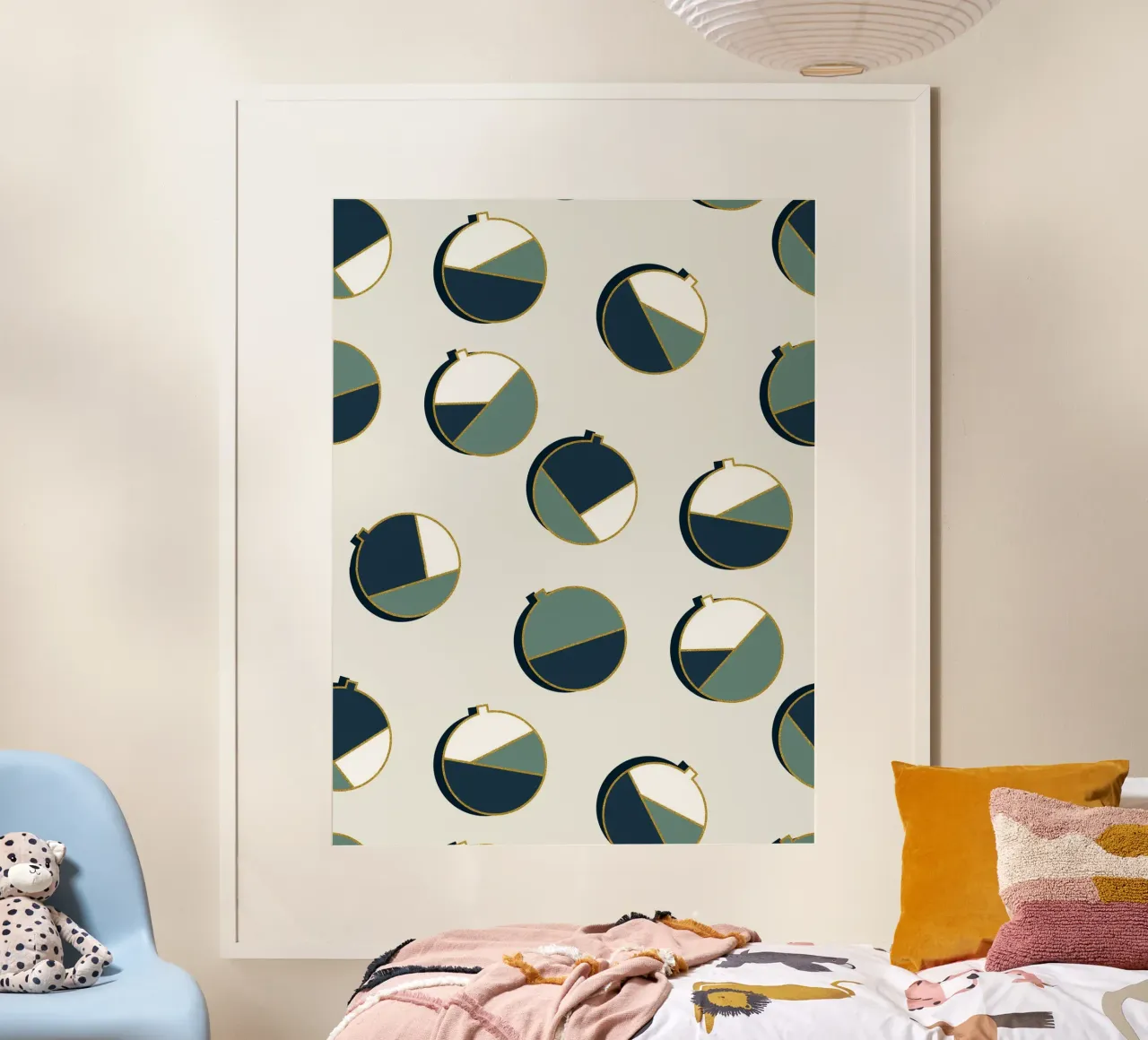 Xmas Balls Pattern carta hahnemühle da DesigndN Christmassy