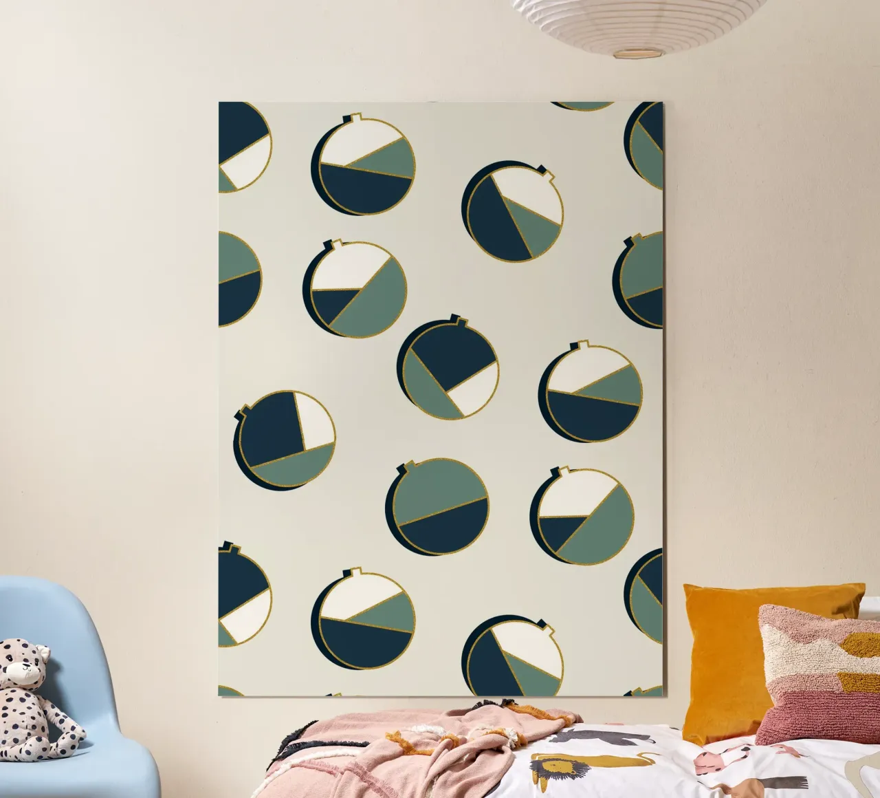 Xmas Balls Pattern carta hahnemühle da DesigndN Christmassy