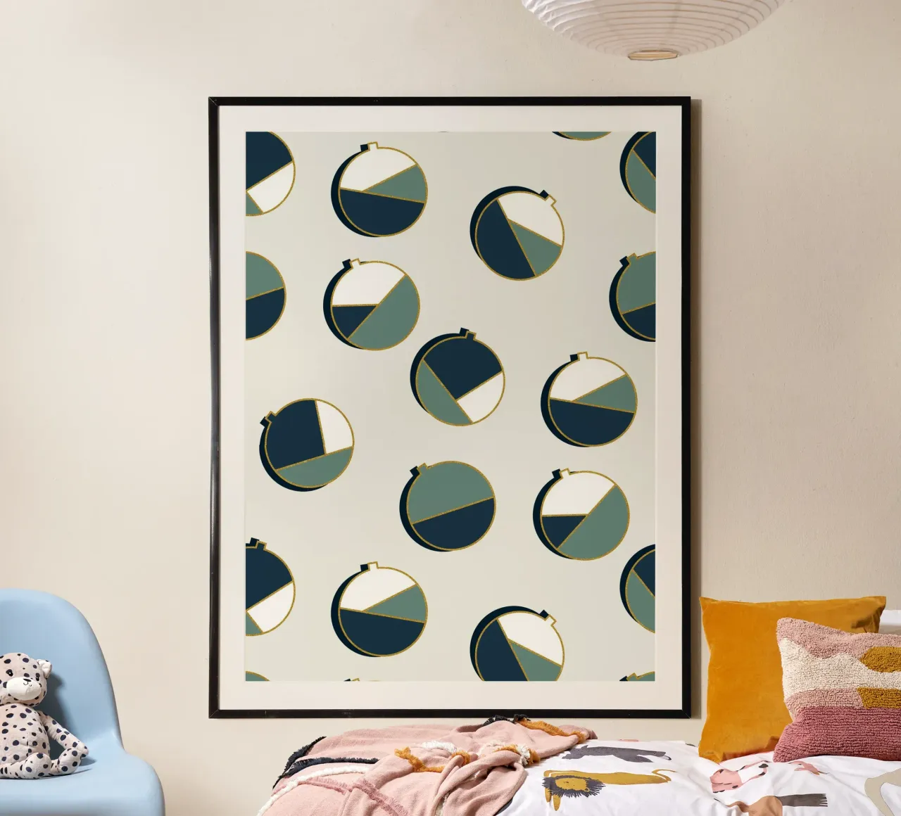 Xmas Balls Pattern carta hahnemühle da DesigndN Christmassy