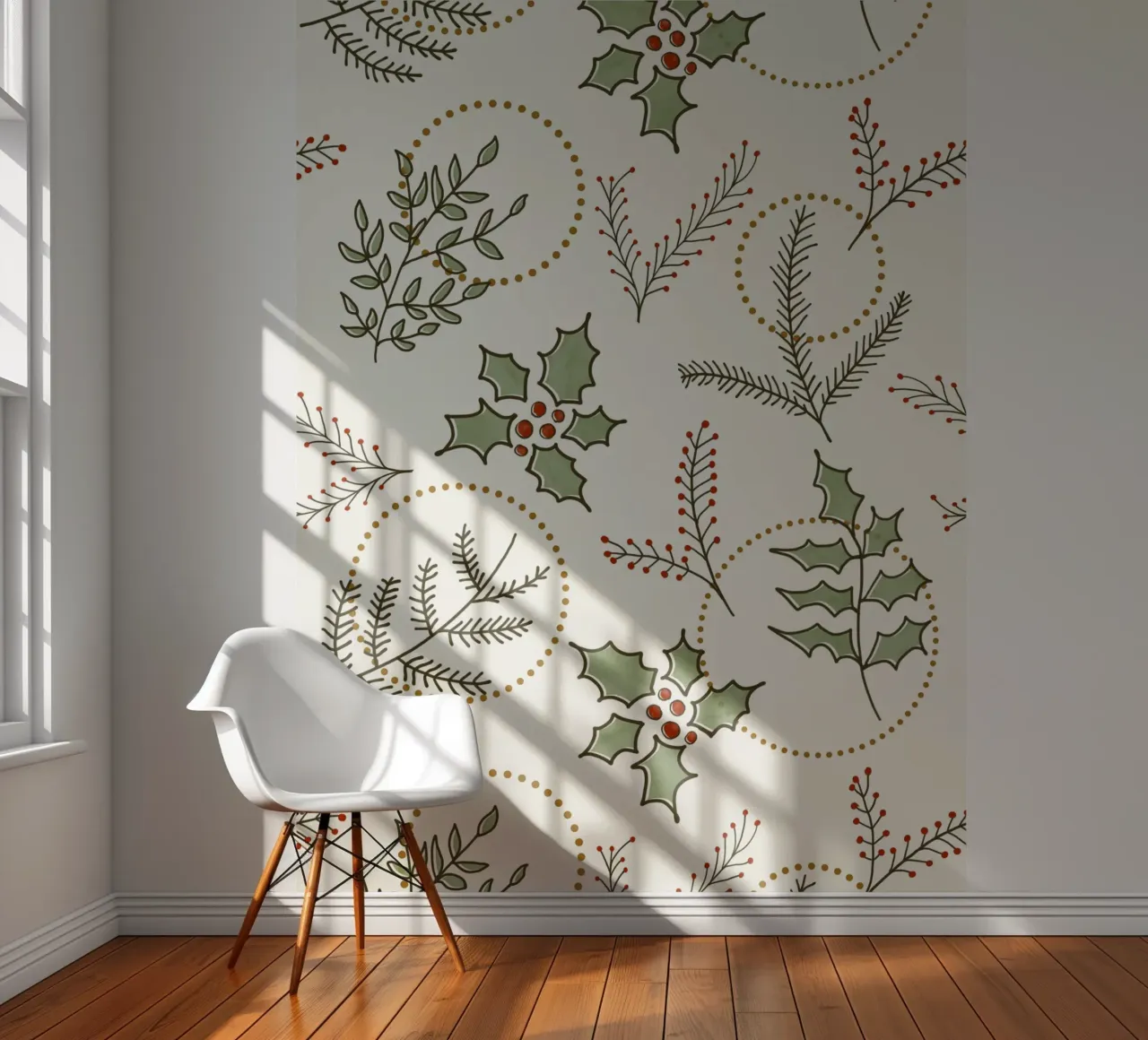 Classic Winter fotobehang van DesigndN Christmassy