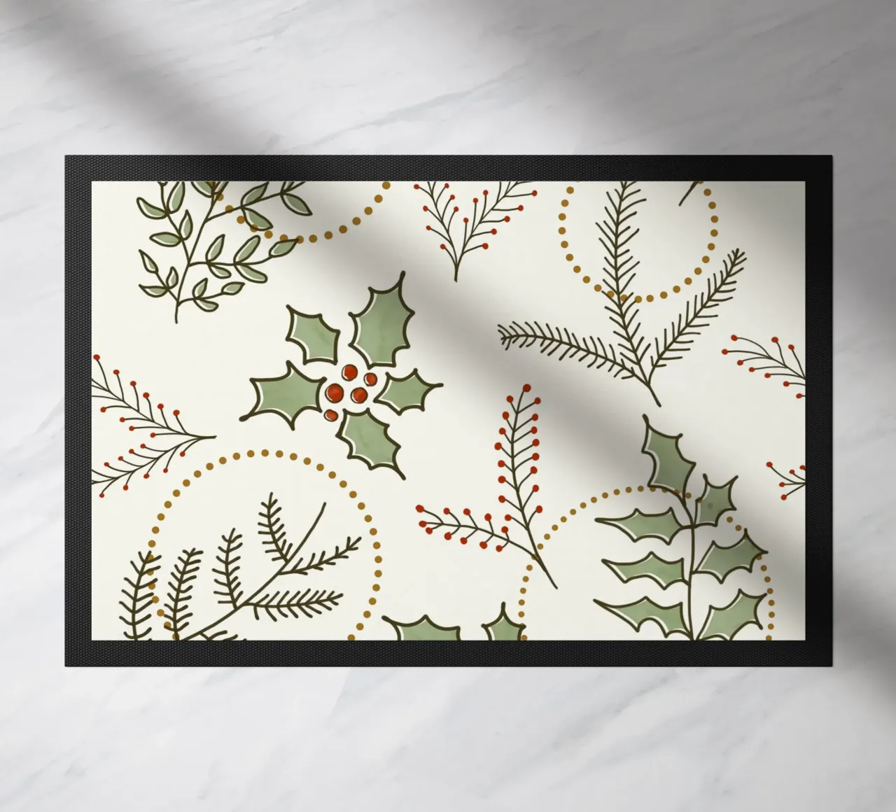 Classic Winter doormat by DesigndN Christmassy