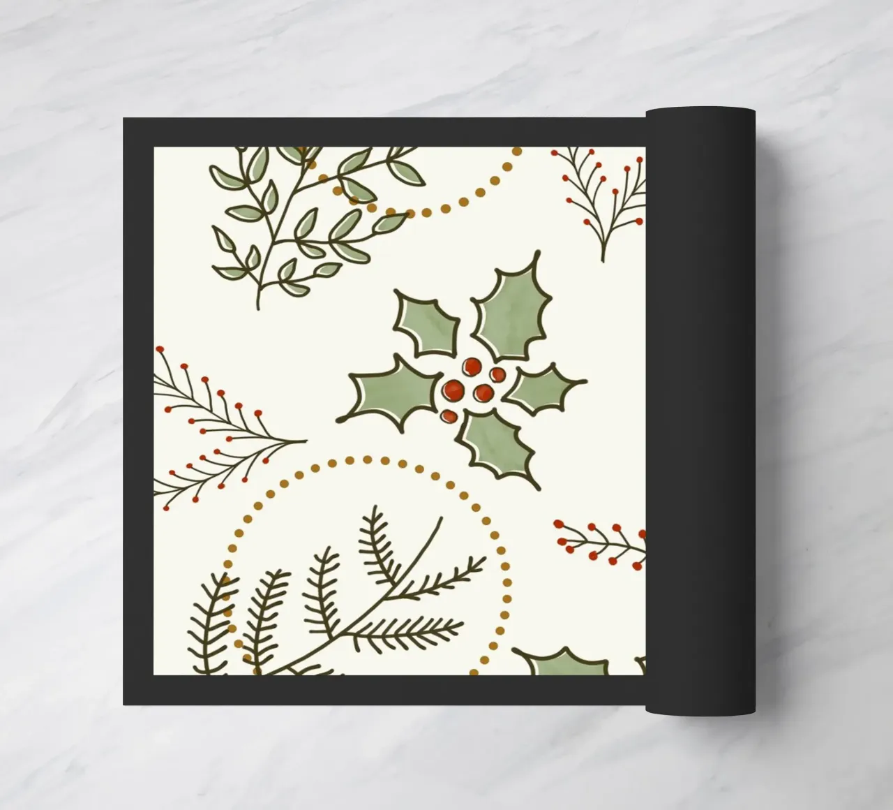 Classic Winter doormat by DesigndN Christmassy