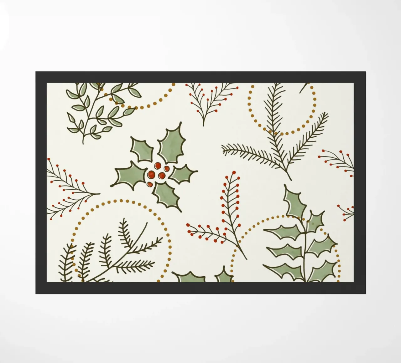 Classic Winter doormat by DesigndN Christmassy