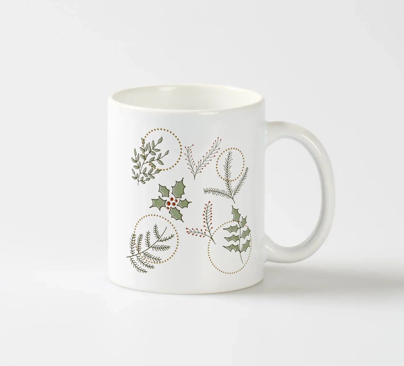 Classic Winter ceramic mug by DesigndN Christmassy