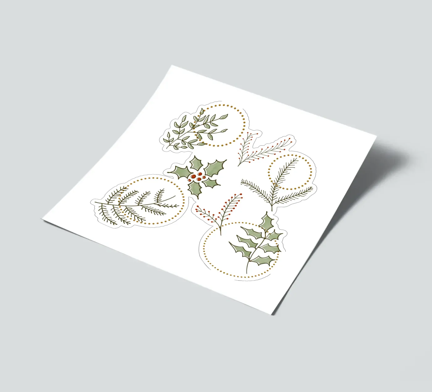 Classic Winter sticker sheet by DesigndN Christmassy