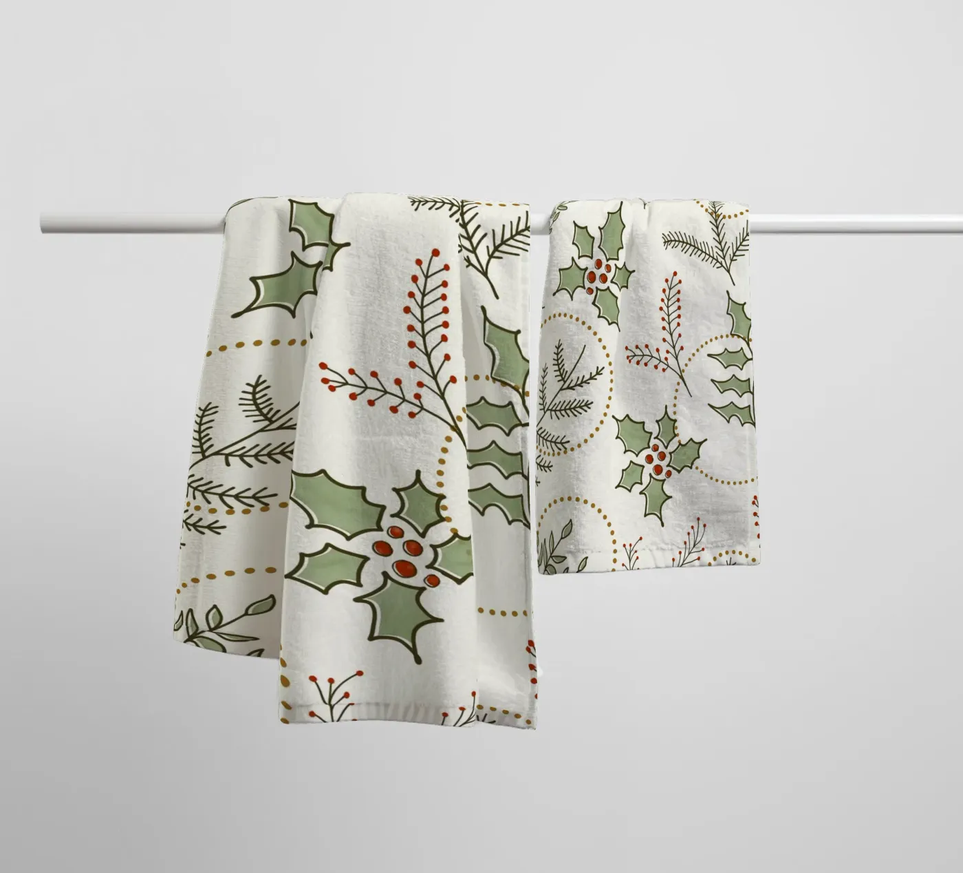 Classic Winter badhanddoek van DesigndN Christmassy