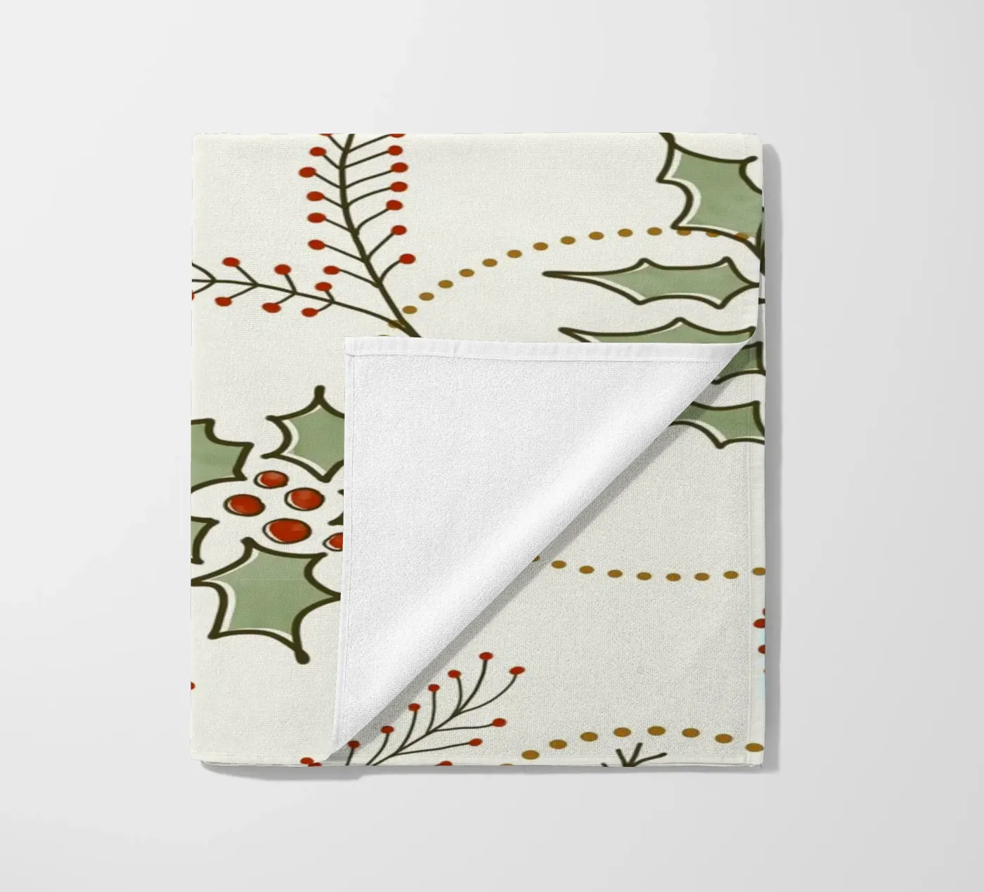 Classic Winter beach towel by DesigndN Christmassy