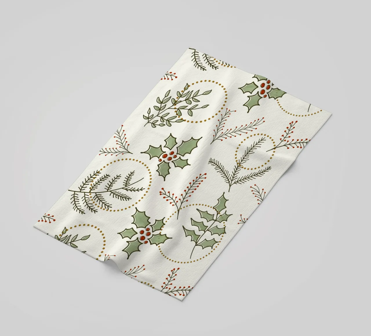 Classic Winter beach towel by DesigndN Christmassy