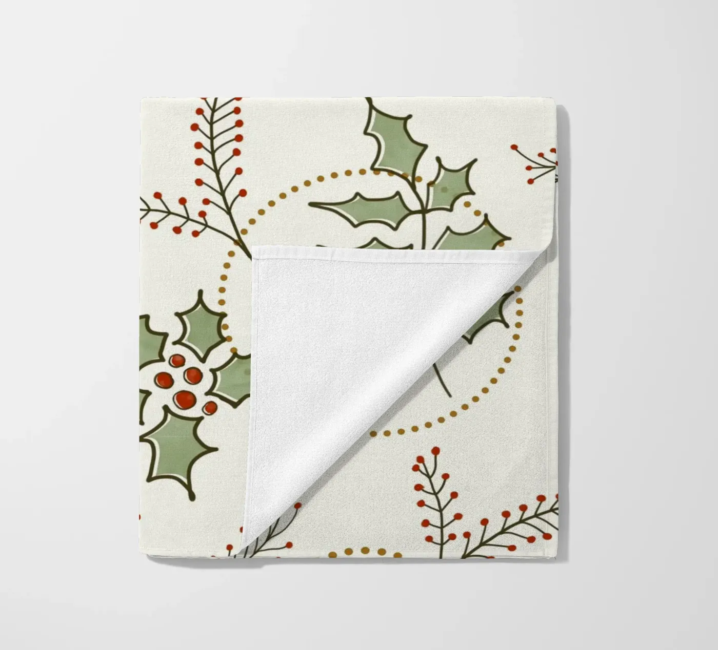Classic Winter beach towel by DesigndN Christmassy