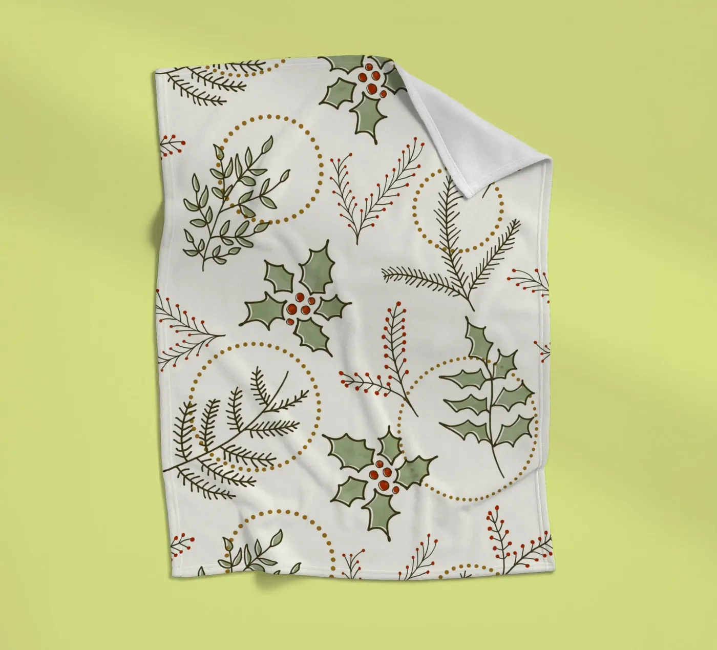 Classic Winter fleece blanket by DesigndN Christmassy