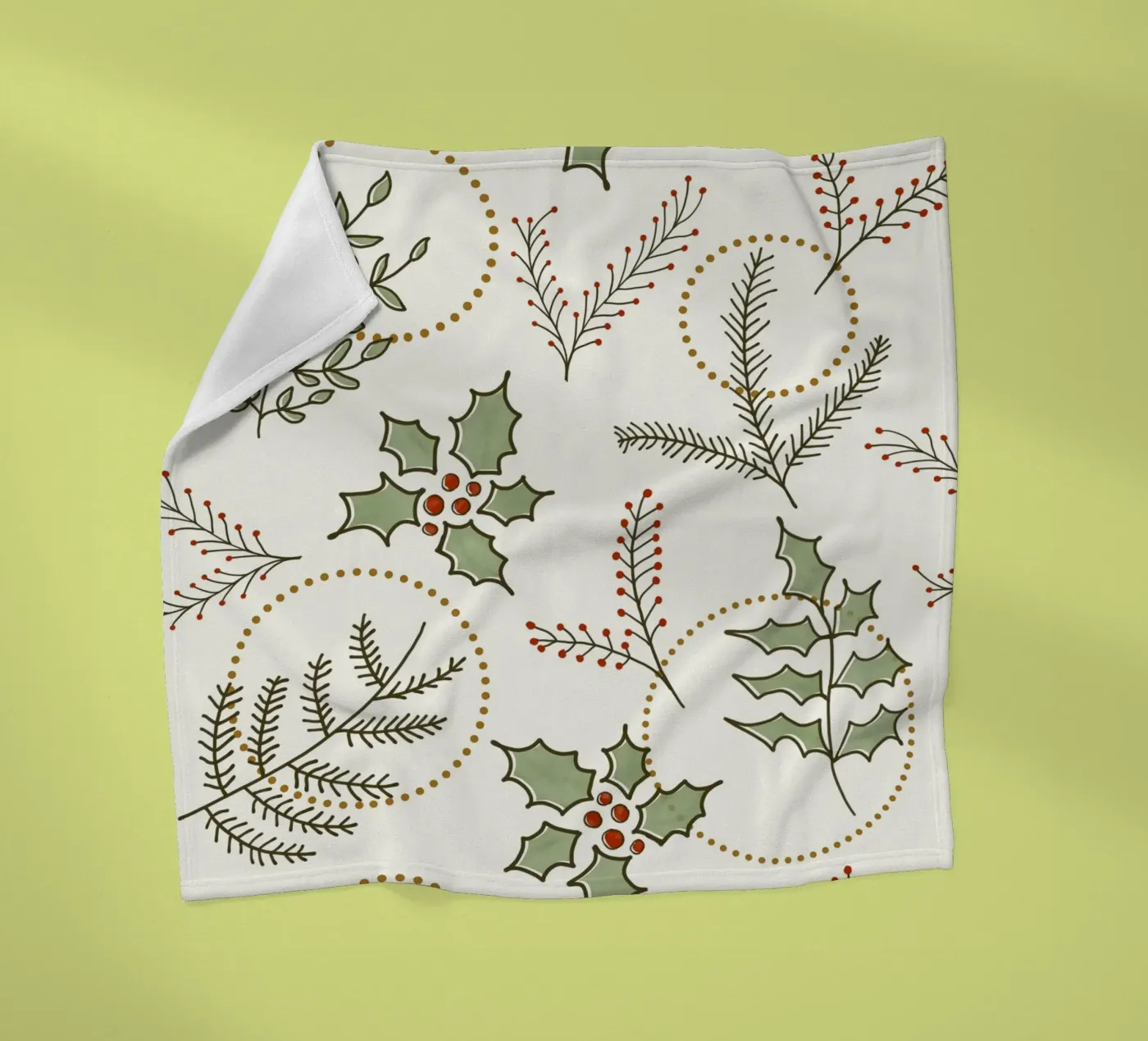 Classic Winter fleece blanket by DesigndN Christmassy