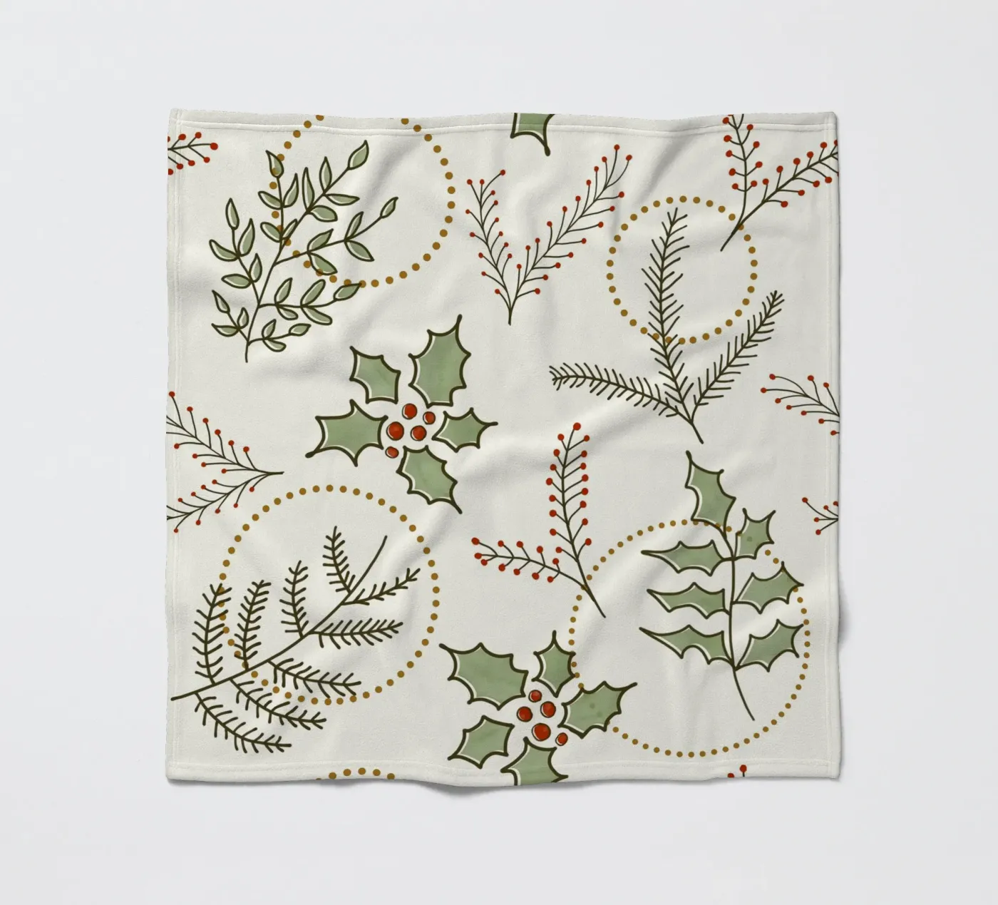 Classic Winter fleece blanket by DesigndN Christmassy