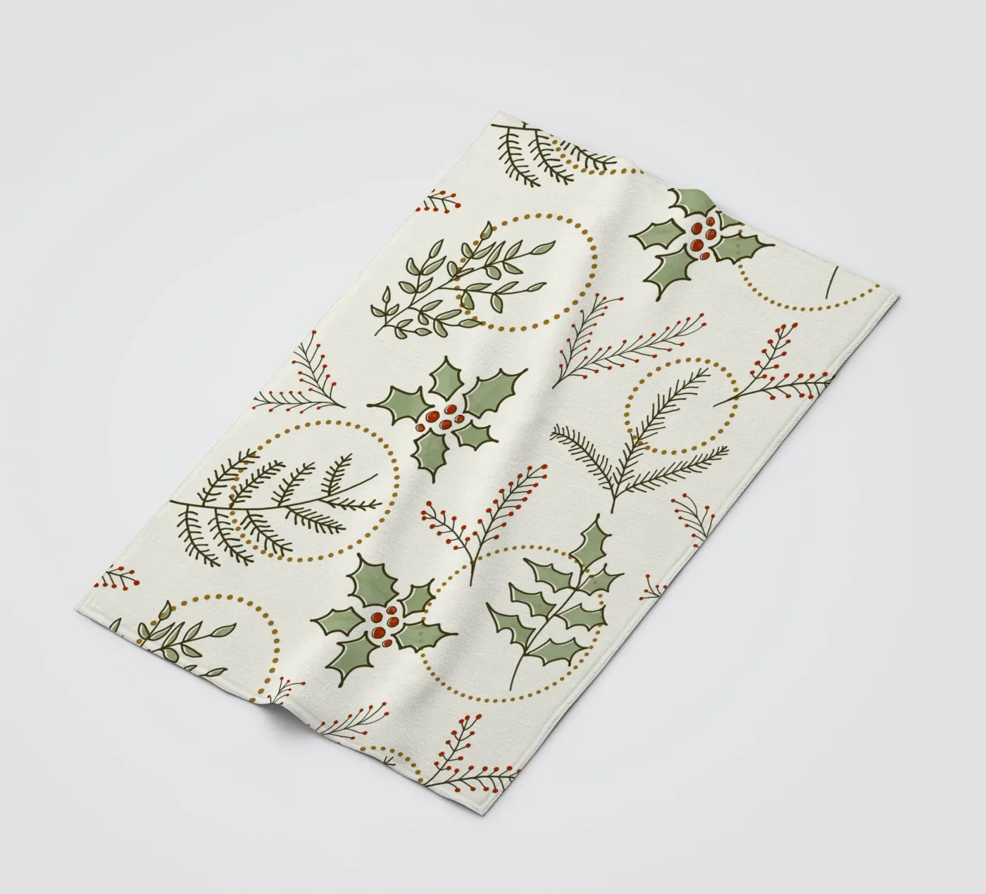 Classic Winter fleece blanket by DesigndN Christmassy