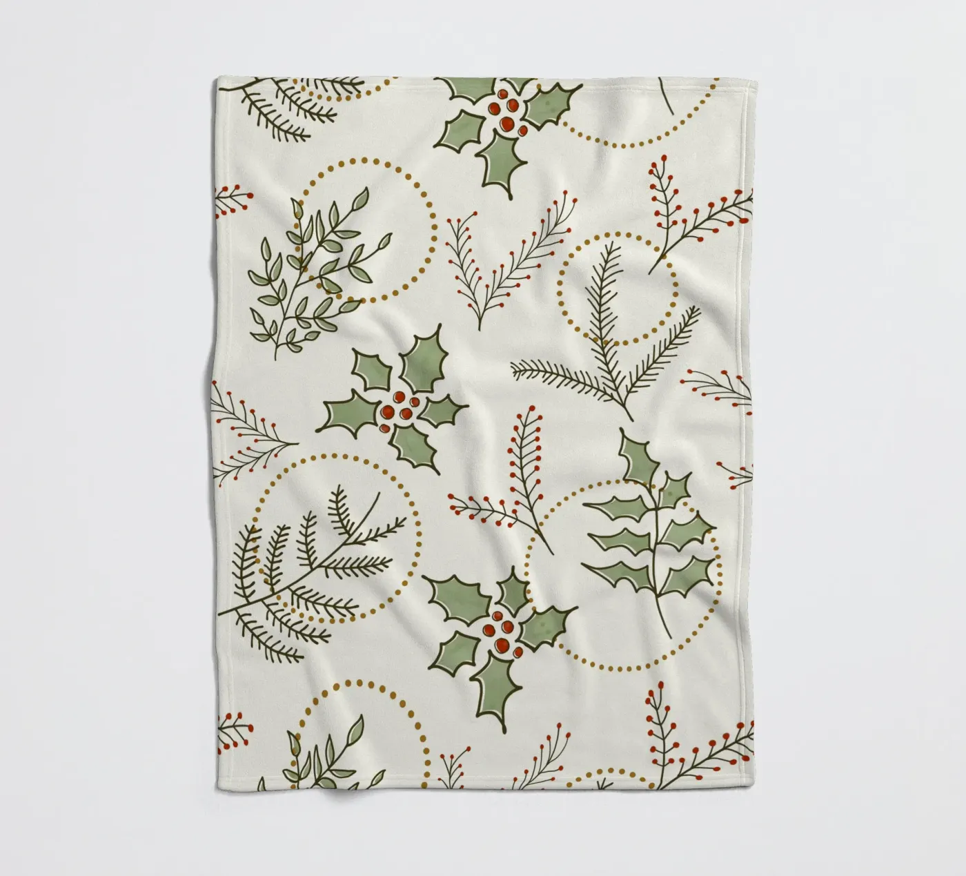 Classic Winter fleece blanket by DesigndN Christmassy