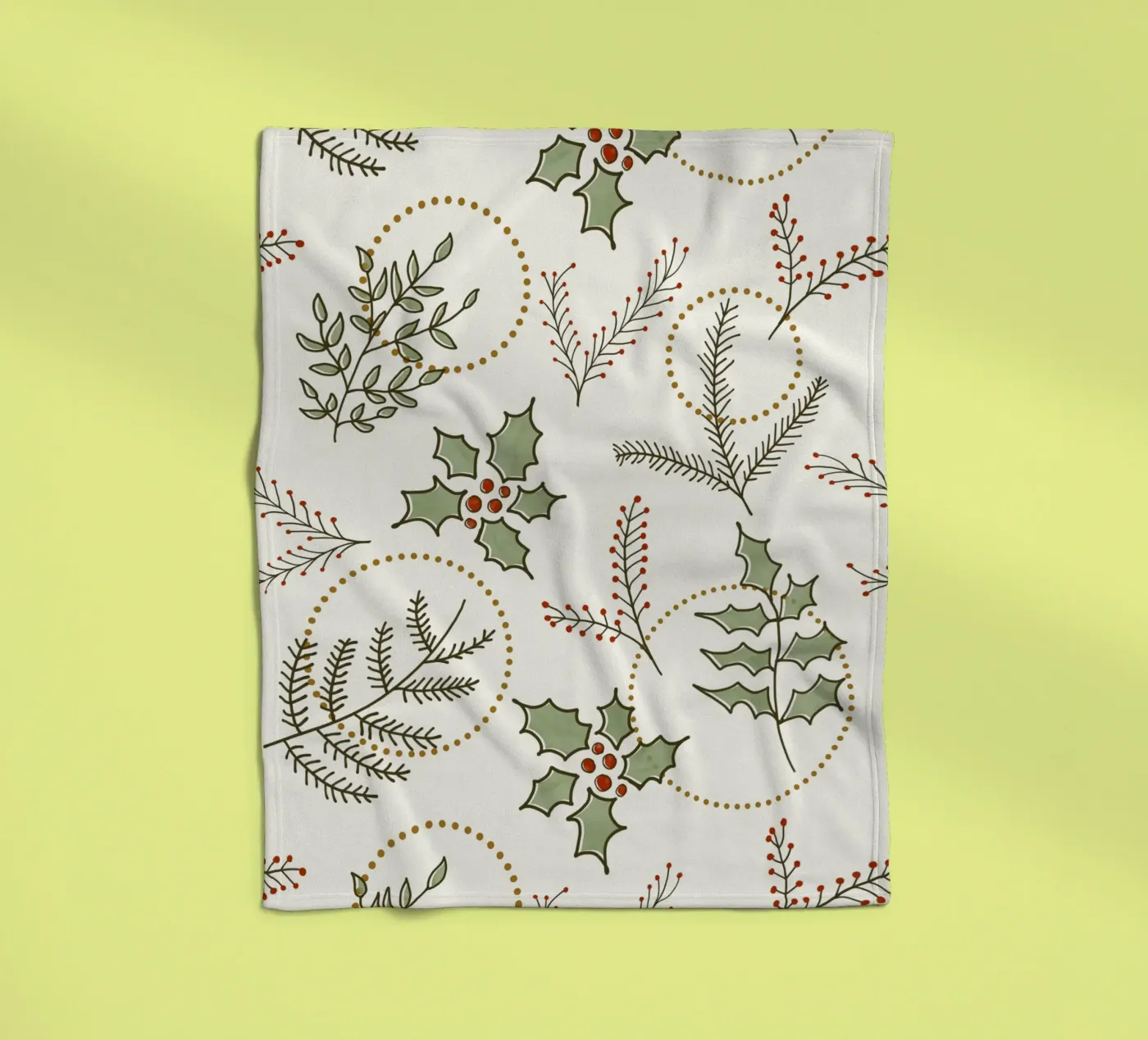 Classic Winter fleece blanket by DesigndN Christmassy