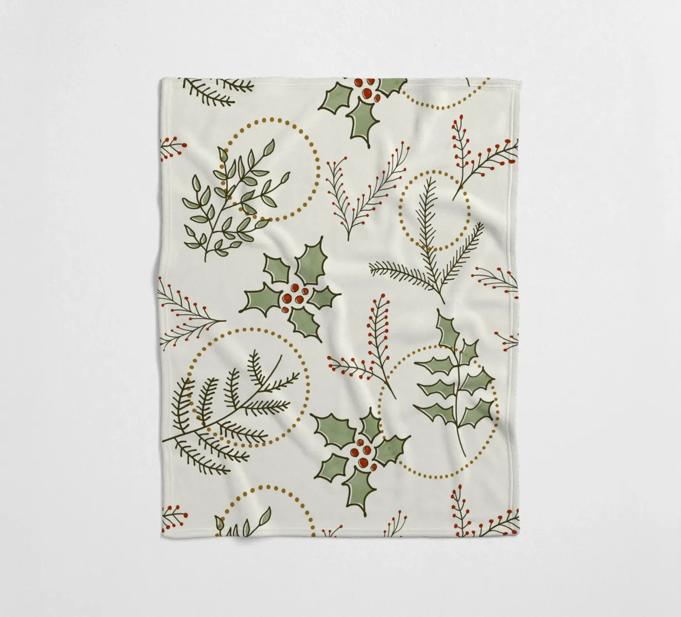 Classic Winter fleece blanket by DesigndN Christmassy