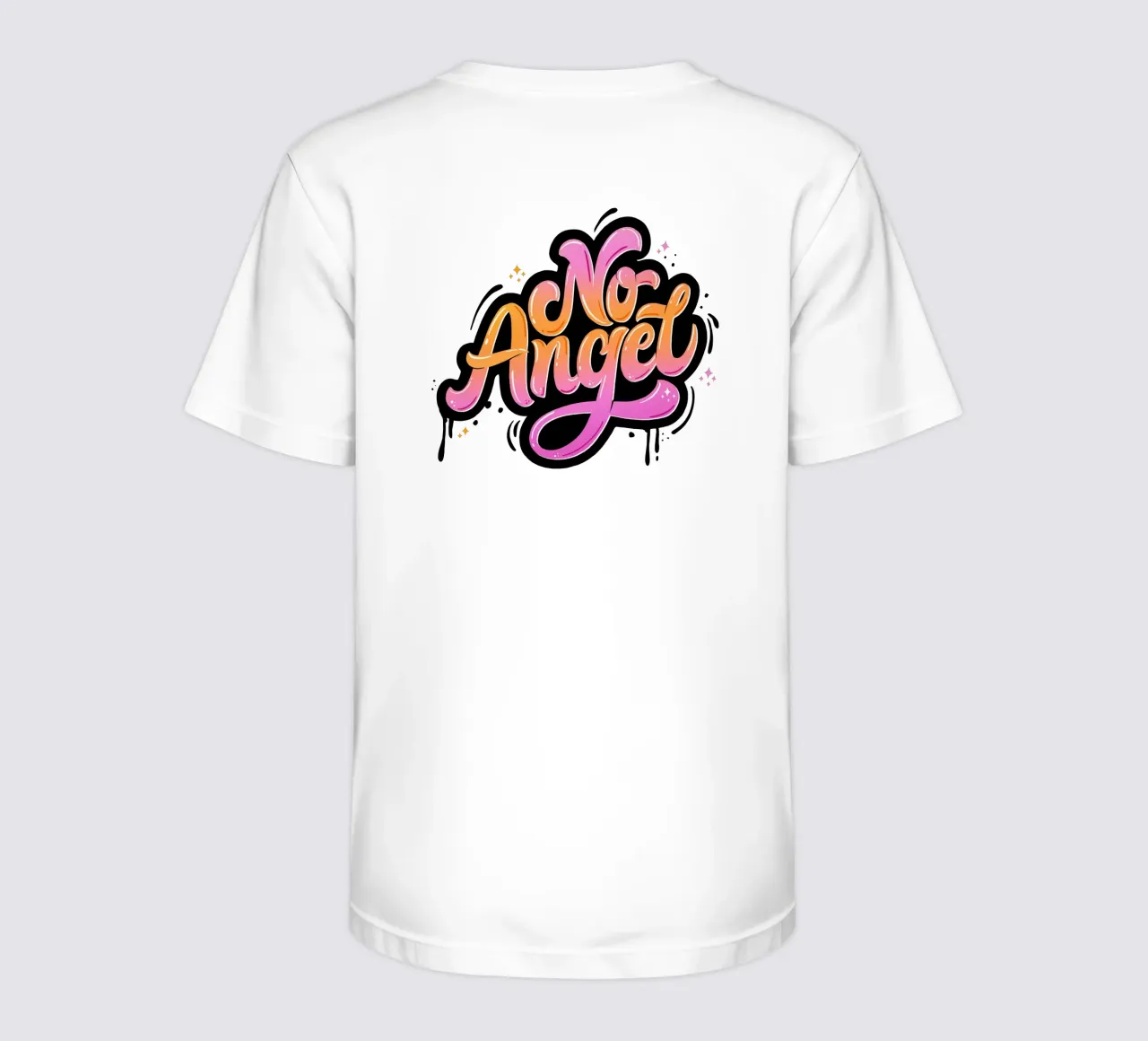 Nessun angelo. Scritte a graffito. t-shirt bambini da CalliLetters