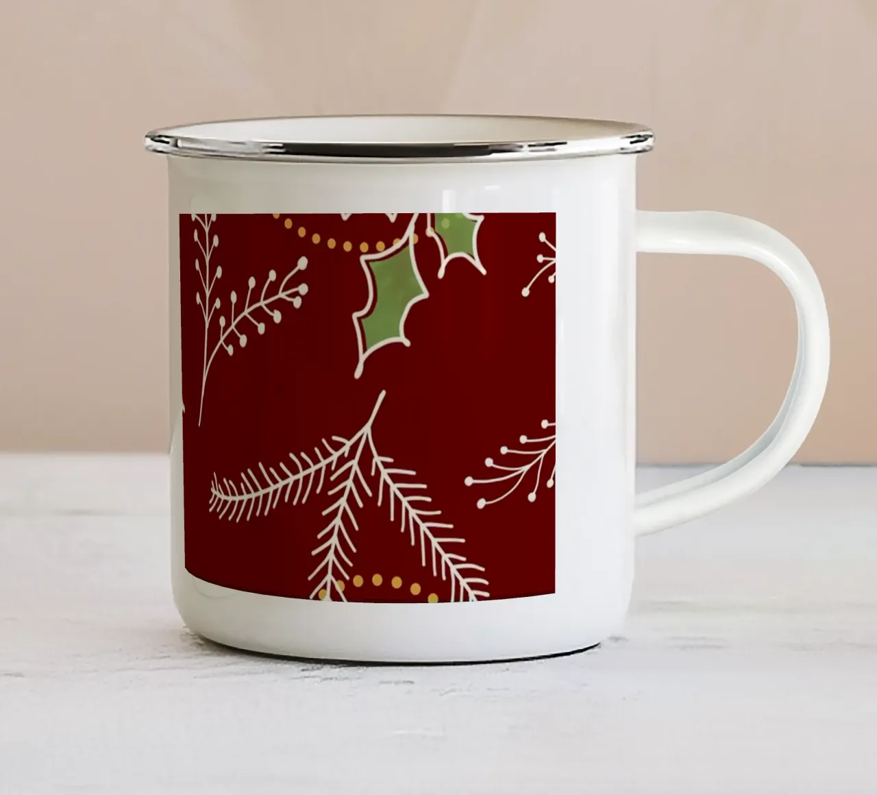 Classic Xmas tazza in smalto da DesigndN Christmassy