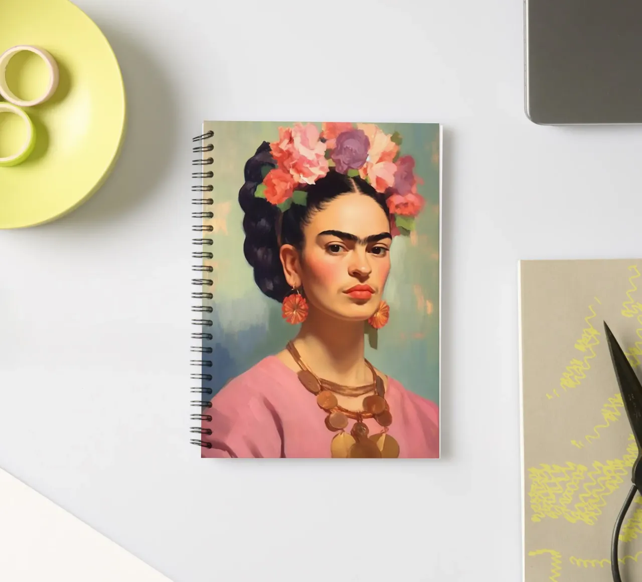 Frida Kahlo "Boundless Expression" diario ad anelli da Fantasias Florales