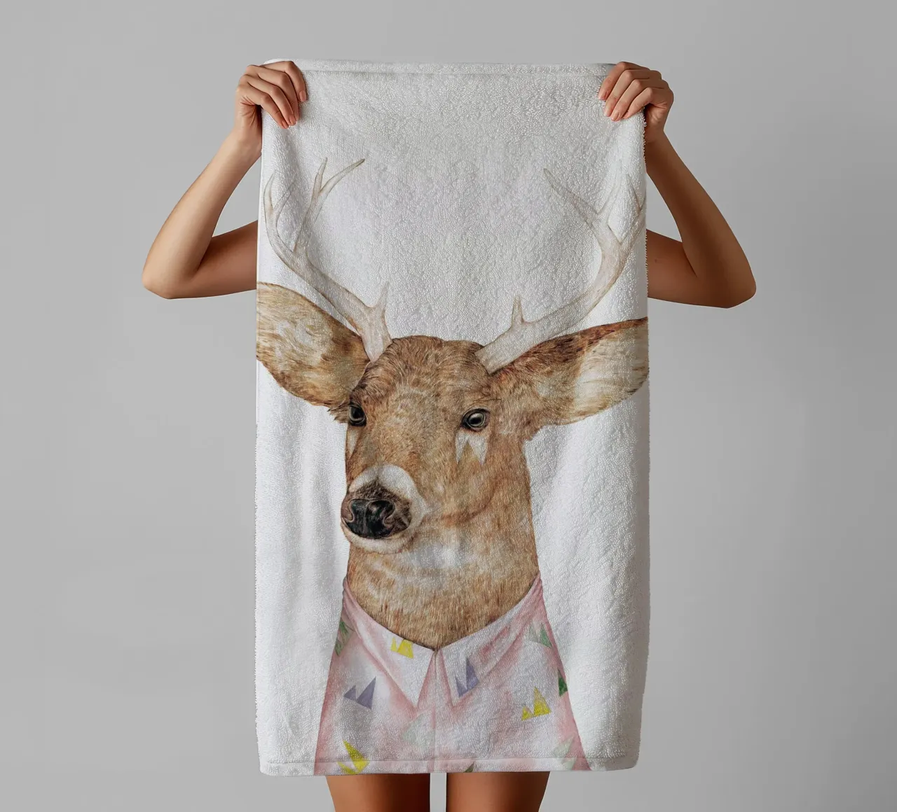 Herten badhanddoek van Animal Crew