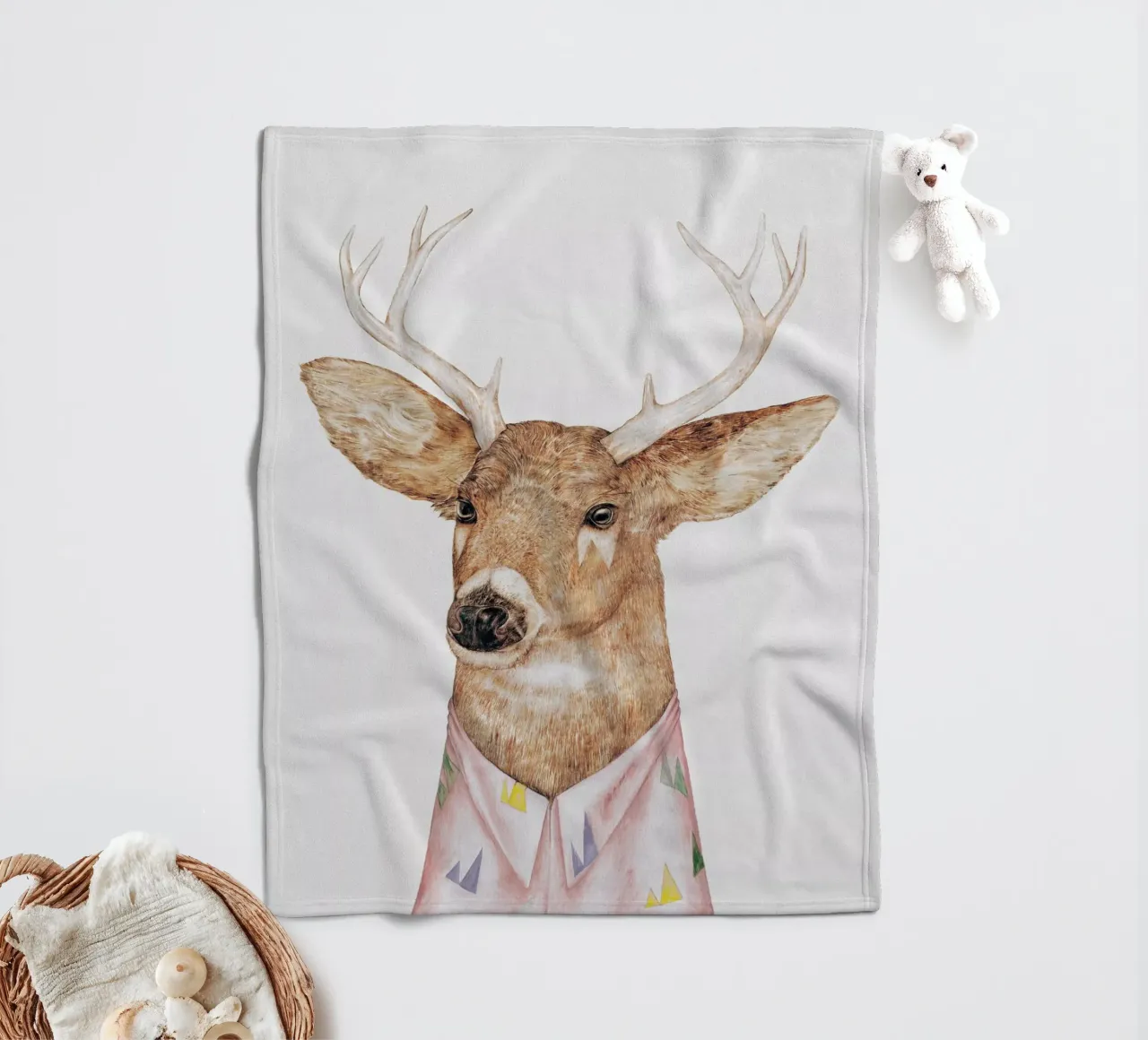 Hirsche Fleecedecke von Animal Crew