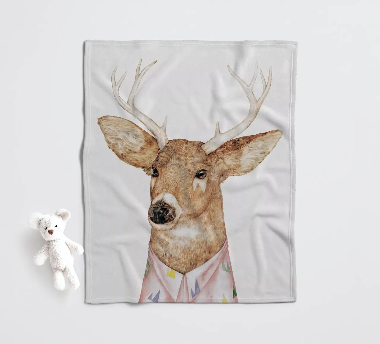 Deer fleece blanket by Animal Crew