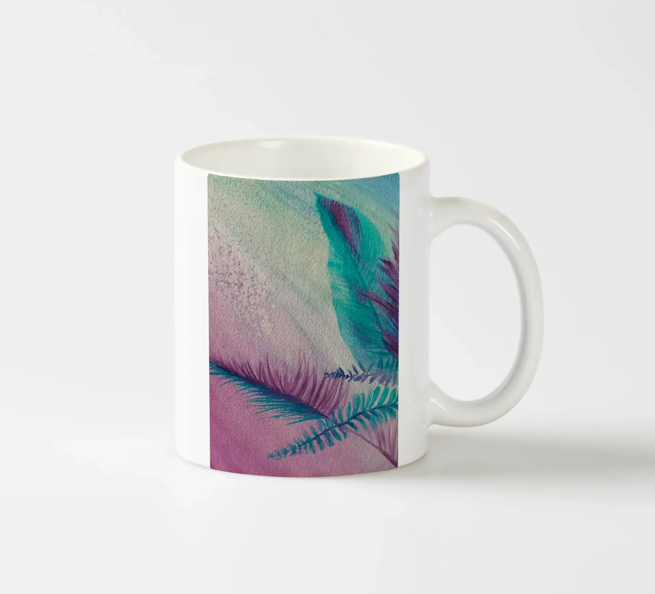 Summertime ceramic mug by Eva Nev Watercolor