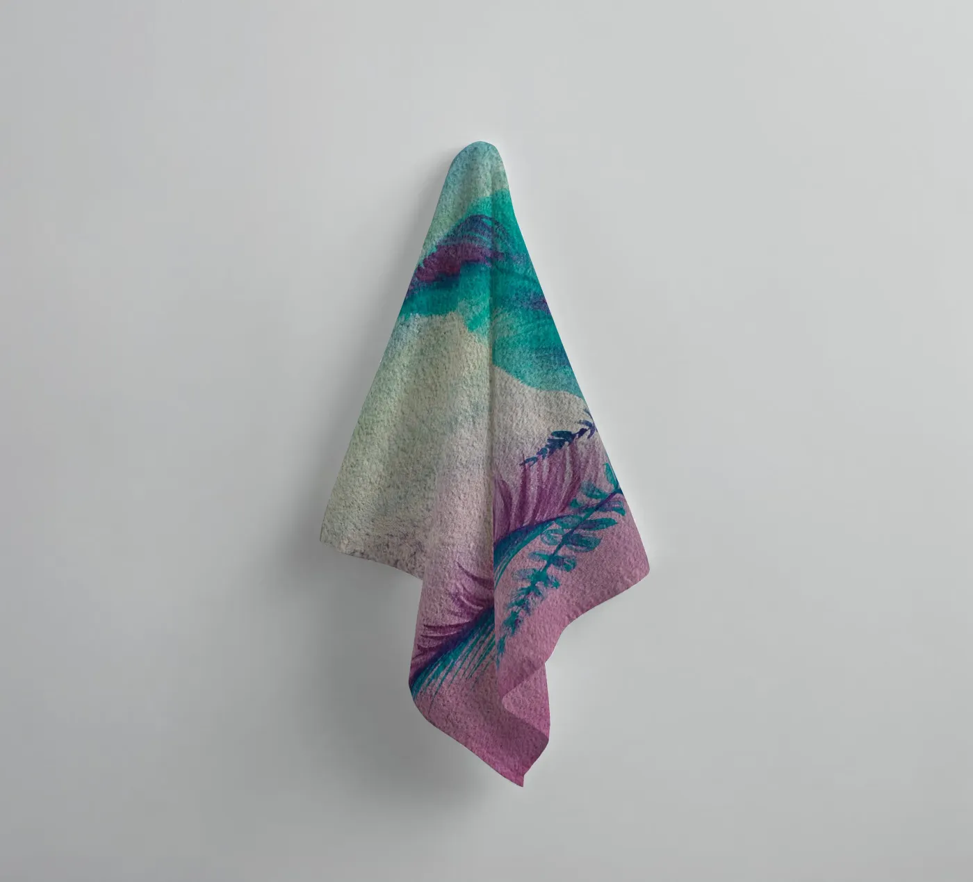 Zomertijd badhanddoek van Eva Nev Watercolor