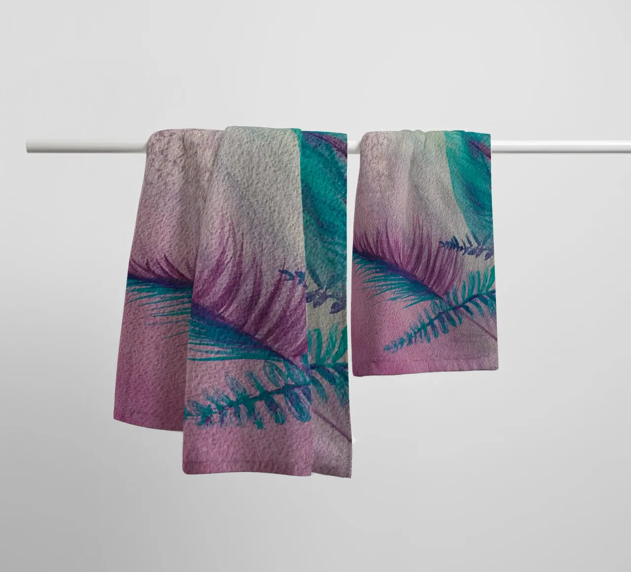 Summertime towel by Eva Nev Watercolor