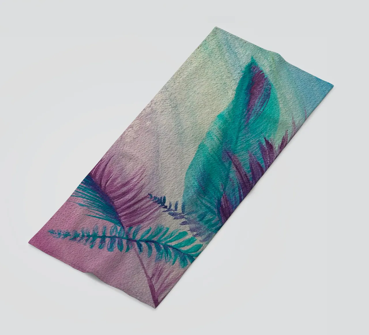 Summertime beach towel by Eva Nev Watercolor