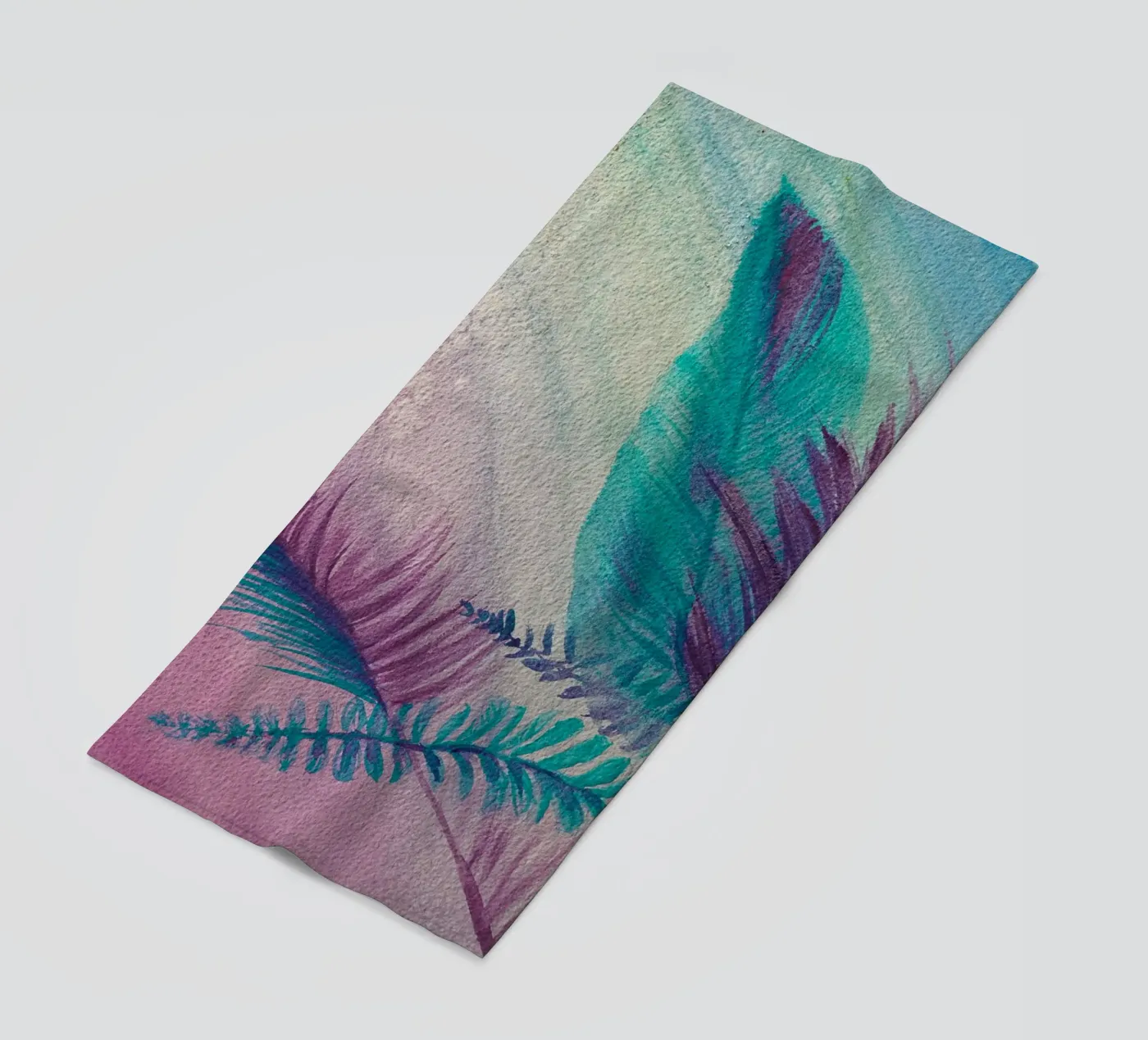 Summertime beach towel by Eva Nev Watercolor