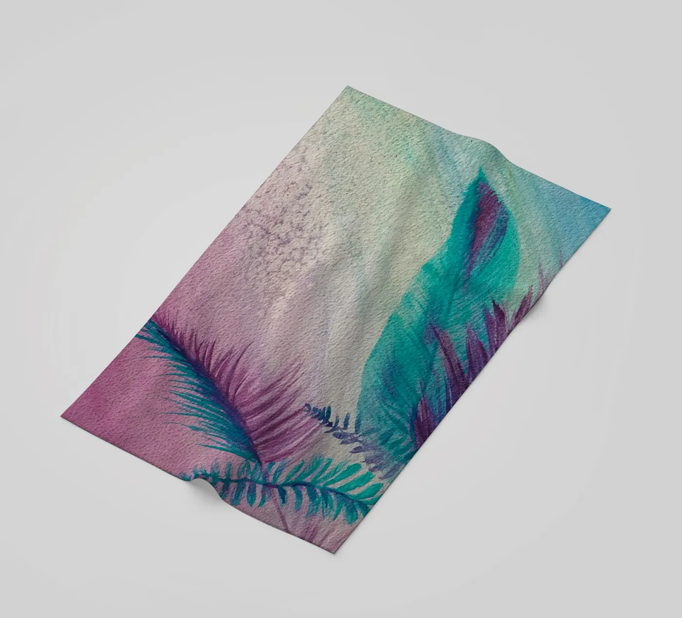 Summertime beach towel by Eva Nev Watercolor