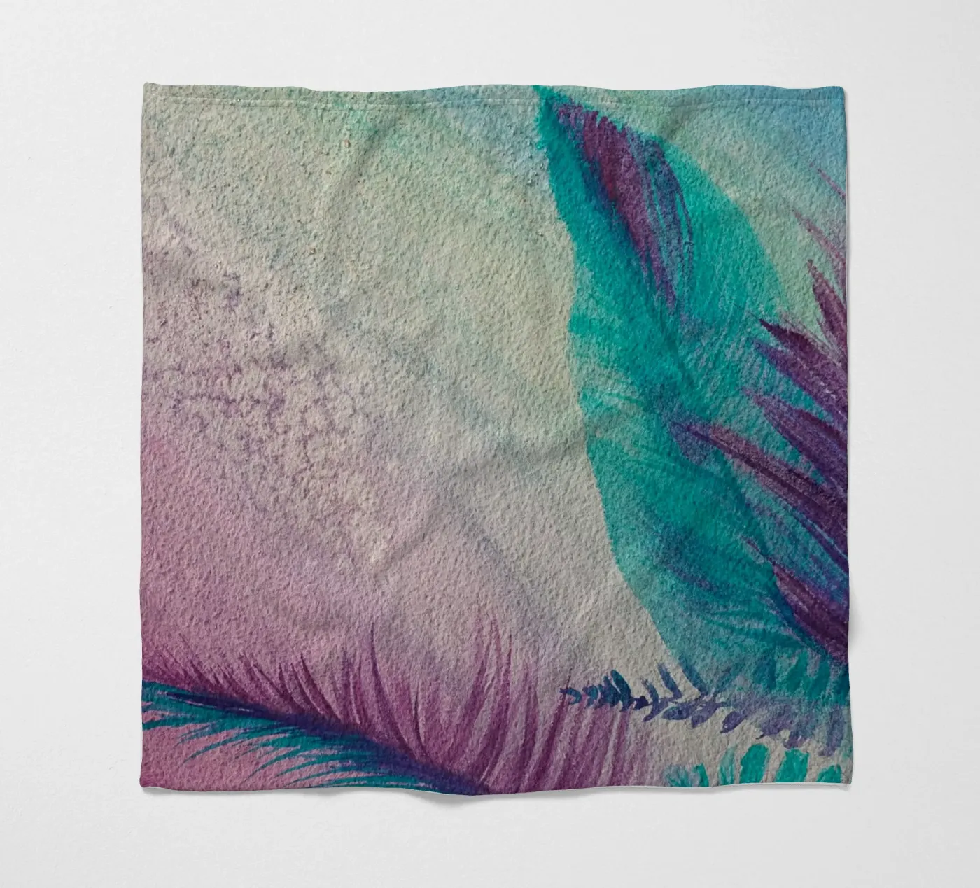 Summertime fleece blanket by Eva Nev Watercolor