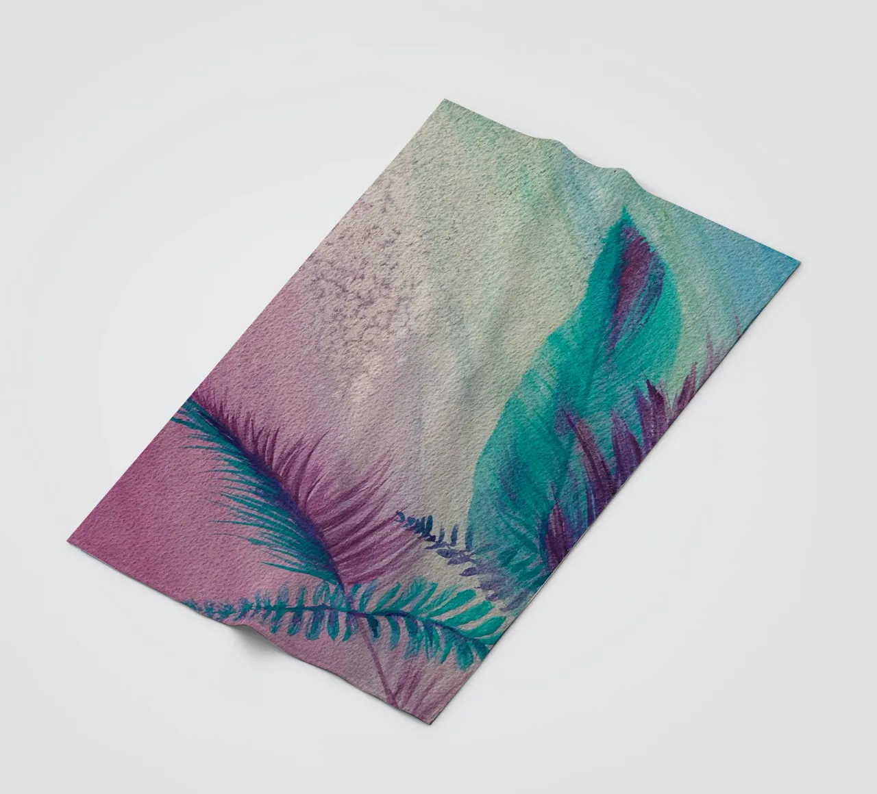 Summertime fleece blanket by Eva Nev Watercolor