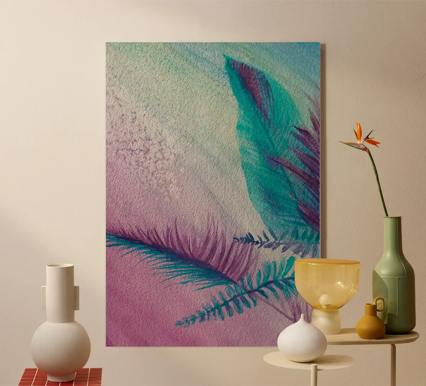 L'ora legale plexiglass da Eva Nev Watercolor