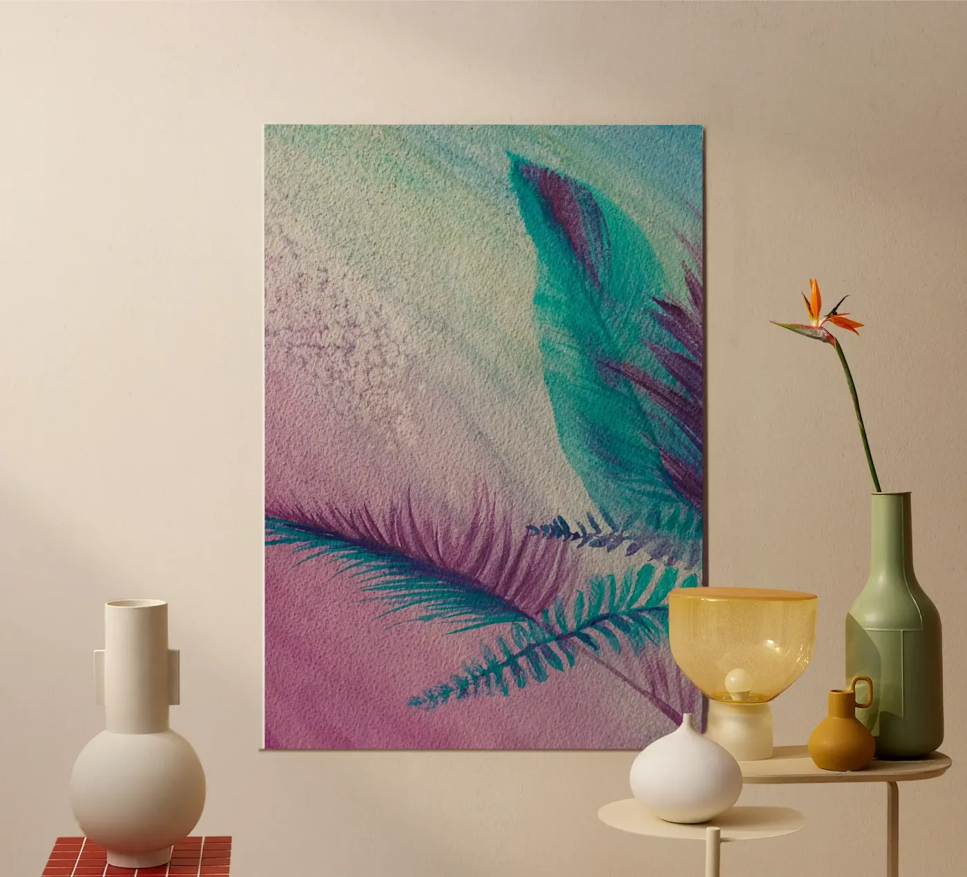 Zomertijd forex-plaat van Eva Nev Watercolor