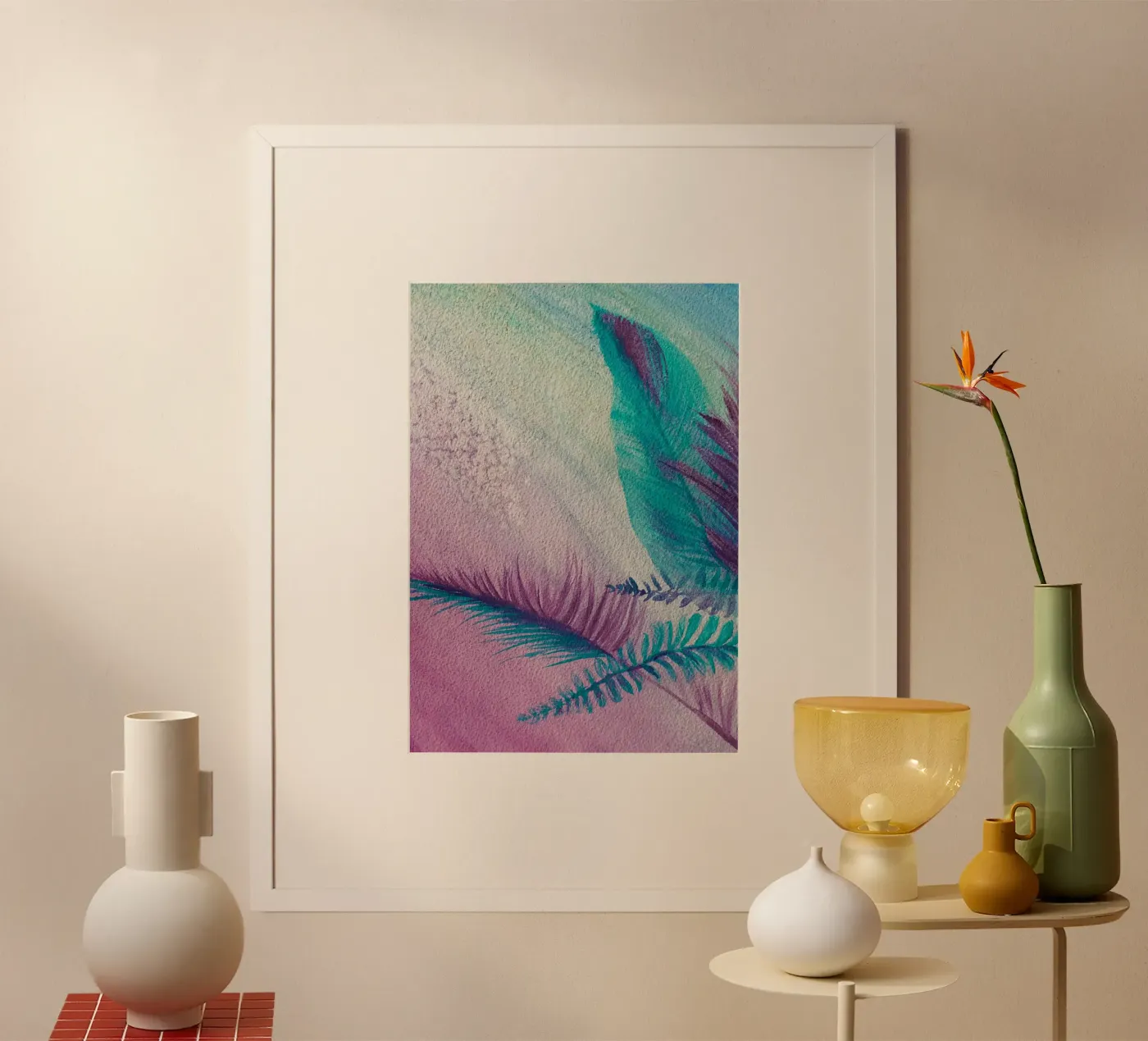 Sommerzeit Poster von Eva Nev Watercolor